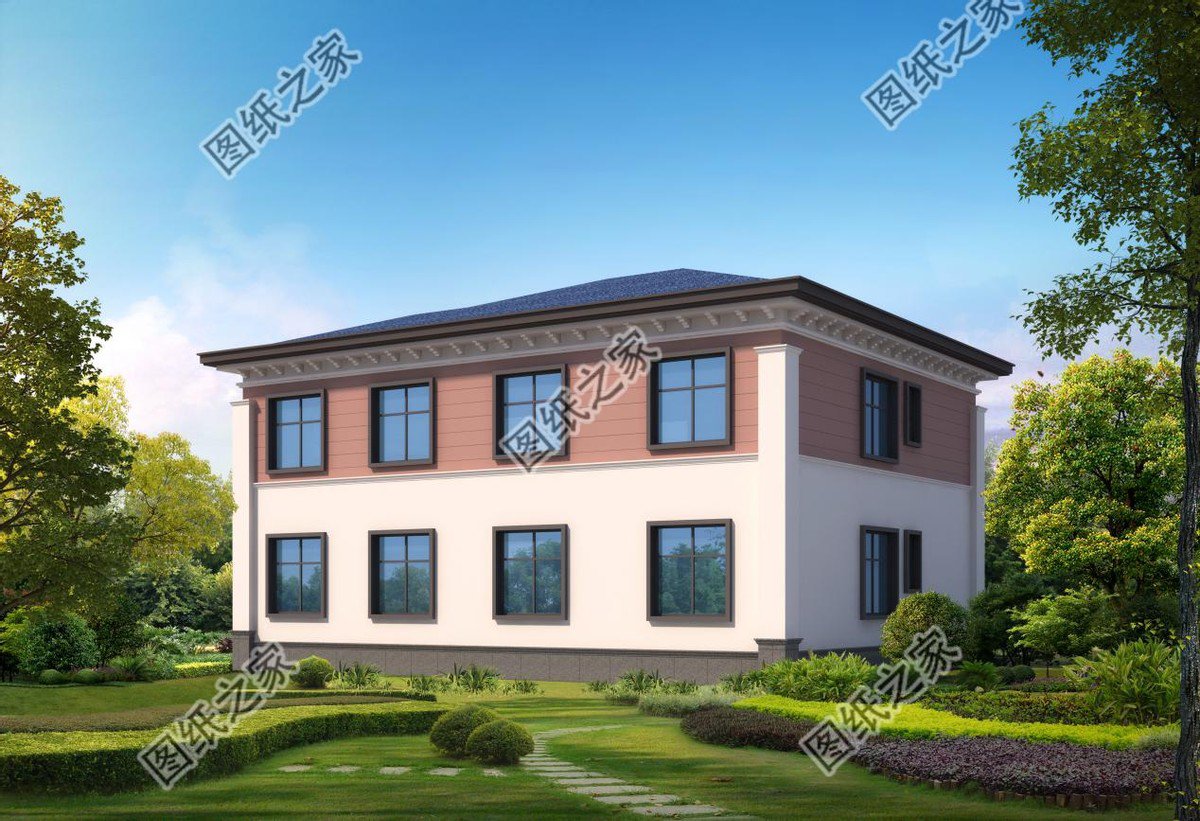 新中式對稱別墅，給人沉穩踏實的感覺，舒適感上升