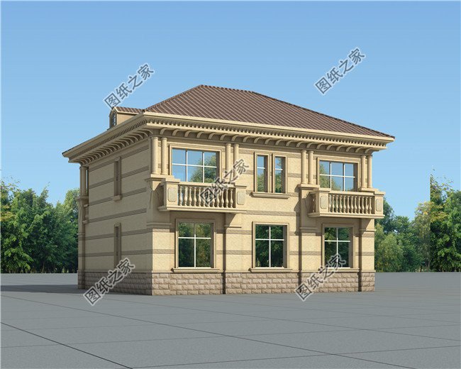 歐式別墅效果圖，豪華時尚，滿足家庭的生活需求