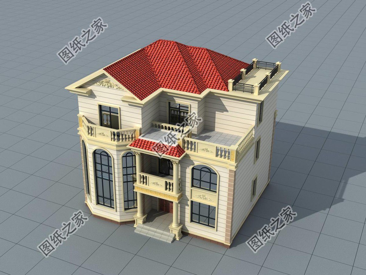 二層半農(nóng)村別墅設計，不浪費錢，家庭生活溫暖舒適，經(jīng)濟實用