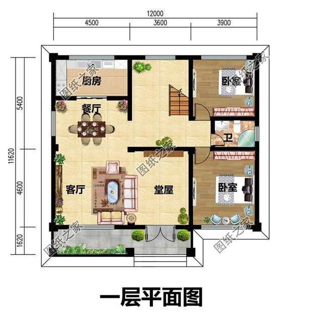 帶堂屋農(nóng)村別墅，滿足農(nóng)村生活習(xí)慣，提升居住舒適度
