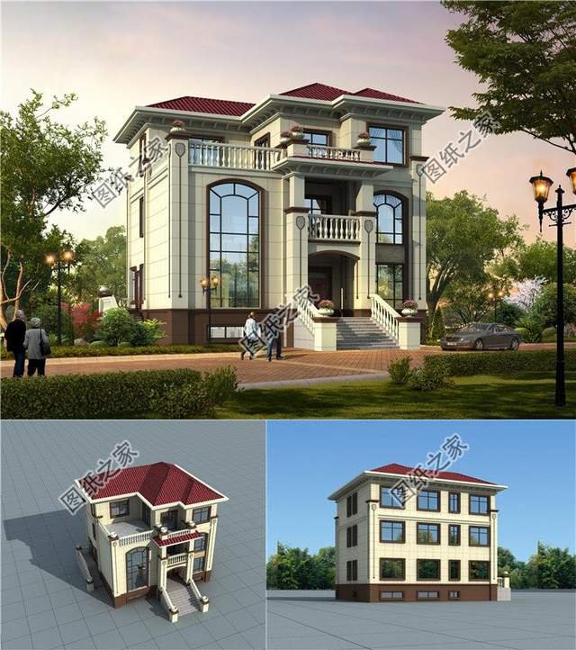 挑空農村別墅設計，室內空間大氣，居住起來會更加舒適