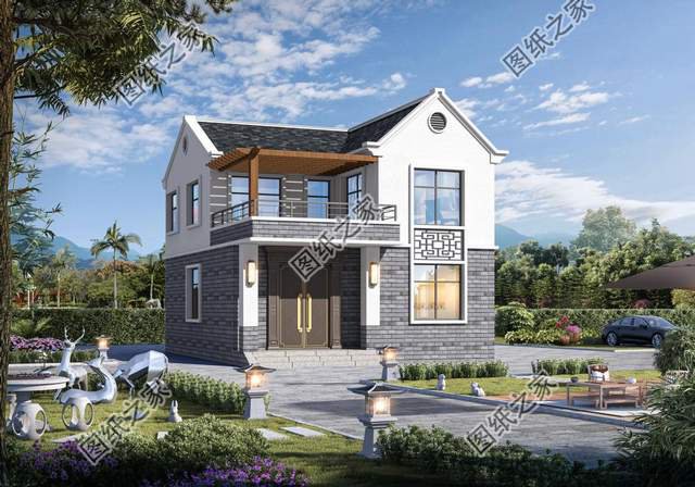 農村二層仿古住宅，中式傳統文化設計，真是好看得爆了