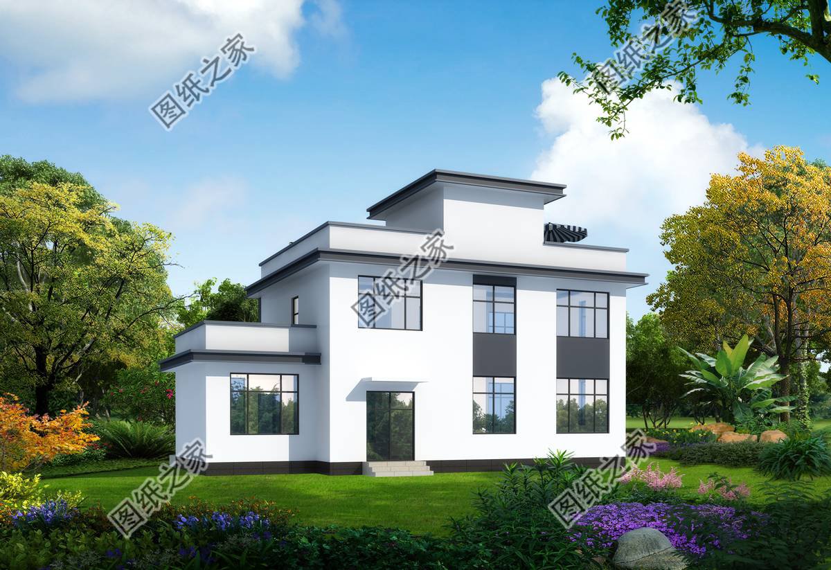 現(xiàn)代農(nóng)村別墅效果圖，內部功能夠用，不需要太多的成本就能建造