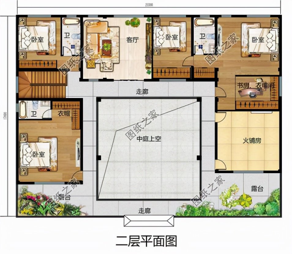 兩層四合院別墅，不易過時(shí)的農(nóng)村住宅，改變自家的居住空間