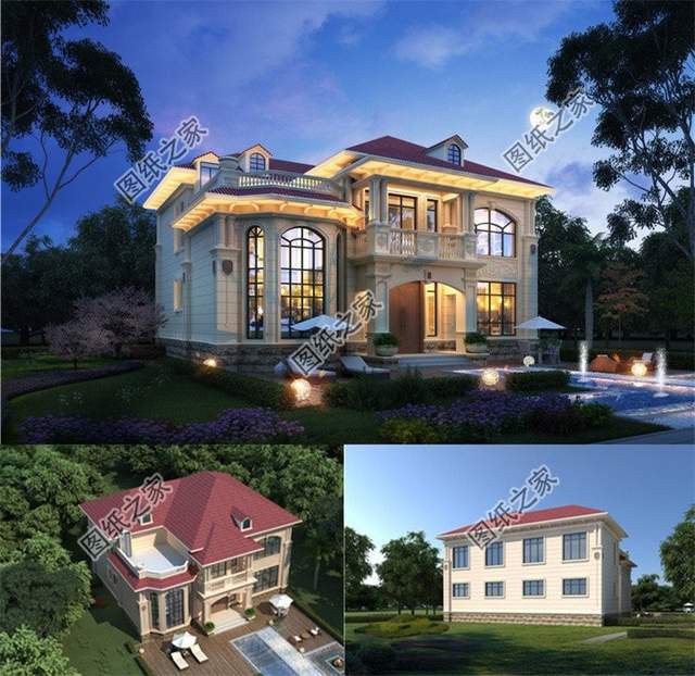 豪華歐式別墅設計合集，外觀大方，也很耐看大氣