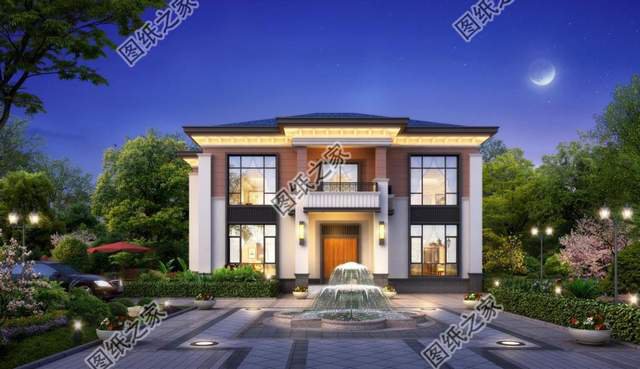 5款同色系農村別墅設計，配色組合簡單好看，經典戶型超級溫馨