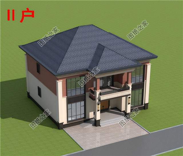 5款同色系農村別墅設計，配色組合簡單好看，經典戶型超級溫馨