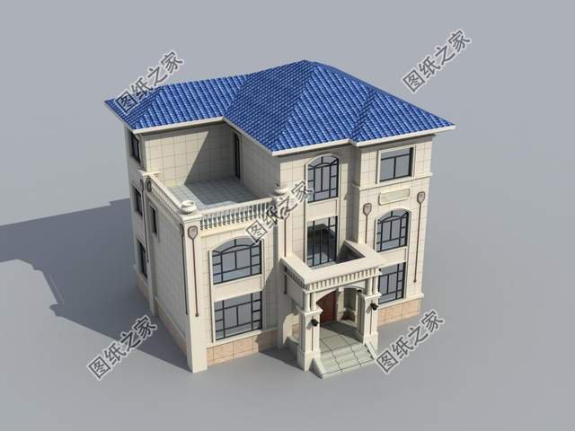 新農(nóng)村三層別墅設(shè)計，不易過時，這樣的住宅太讓人喜愛了