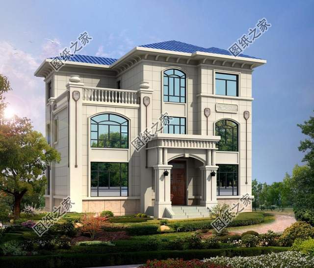 新農(nóng)村三層別墅設(shè)計，不易過時，這樣的住宅太讓人喜愛了