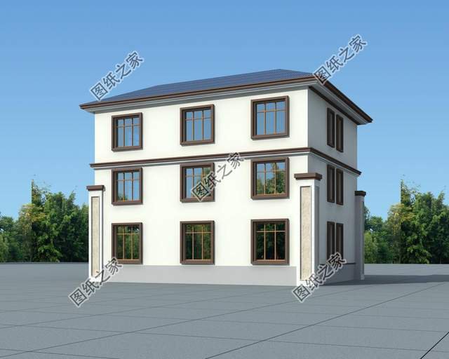 新農(nóng)村三層別墅設(shè)計，不易過時，這樣的住宅太讓人喜愛了