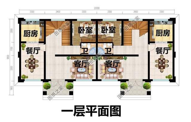 雙拼別墅設計合集，闔家歡樂，既舒適又溫馨