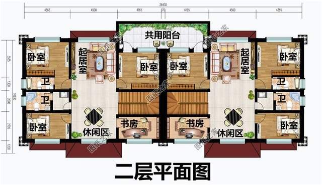 雙拼別墅設計合集，闔家歡樂，既舒適又溫馨