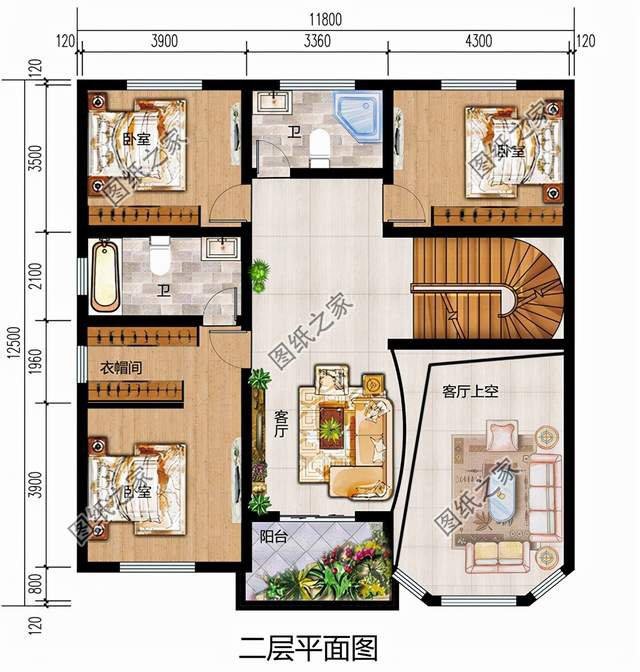 五套農(nóng)村別墅設計圖紙，大氣又實用，開春建房方便施工