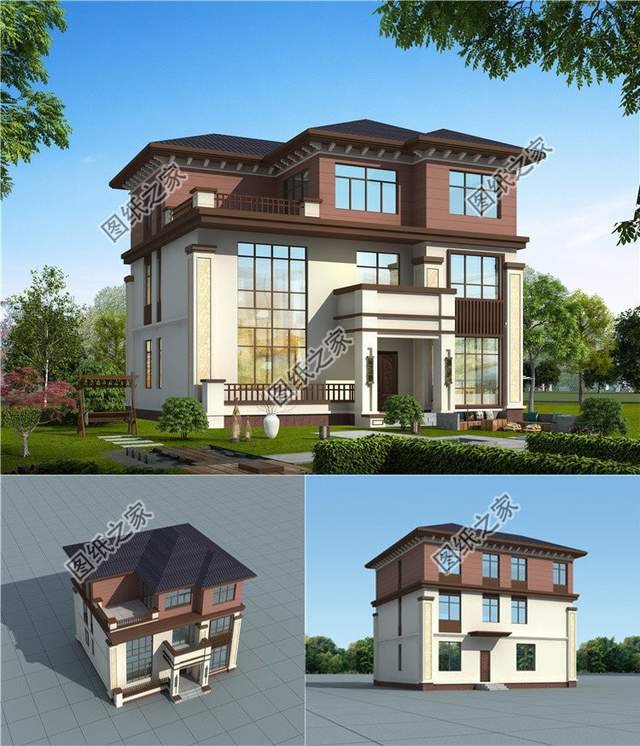 頗有氣質的三層別墅設計，優雅永不過時，氣質這一塊拿捏得死死的