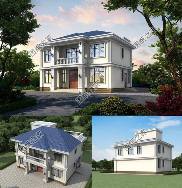 適合在農村建造現代簡約風格別墅，簡潔明快的居住空間