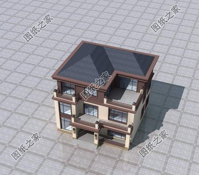 農(nóng)村三層別墅設(shè)計圖，高大氣派，氣場磅礴自帶強大氣場