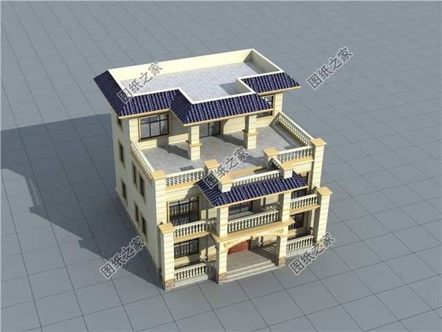 農(nóng)村三層別墅設(shè)計圖，高大氣派，氣場磅礴自帶強大氣場