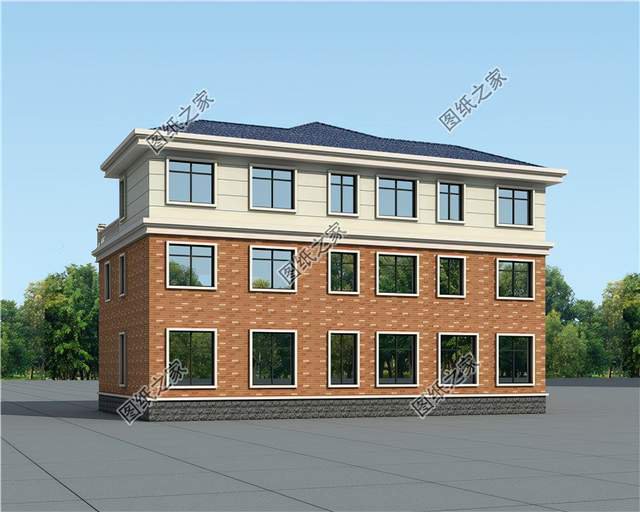 五套雙拼別墅設計，血濃于水的親情，一起建房互相幫襯還省錢