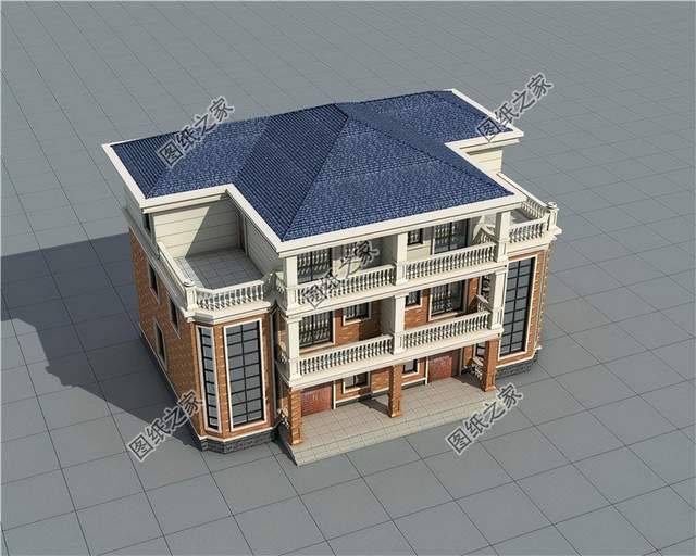 五套雙拼別墅設計，血濃于水的親情，一起建房互相幫襯還省錢