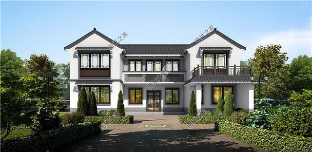 新中式農村別墅設計，充滿復古氣息，美觀又實用