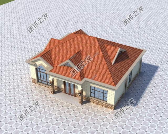 一層半農村自建房設計，住著舒適，帶來好心情