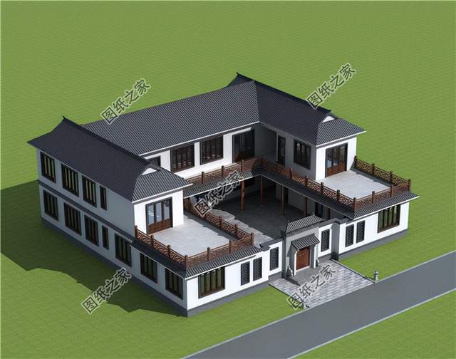 農村中式別墅，是傳統文化的另一種表達，帶有文化氣息不失靈氣