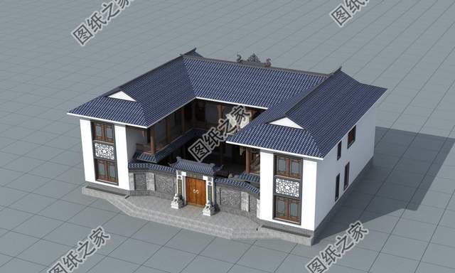 中式合院自建別墅，建好全村人都跑來要圖紙
