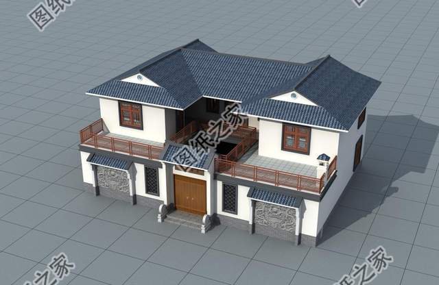 中式合院自建別墅，建好全村人都跑來要圖紙