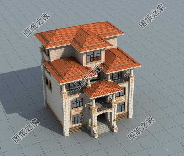 農村高層自建別墅設計，城市的繁華不耽誤農村的高樓林立