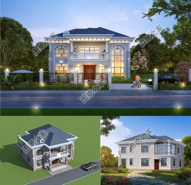 5款歐式別墅，農村生活真的很舒適，家人朋友伴在左右多好啊