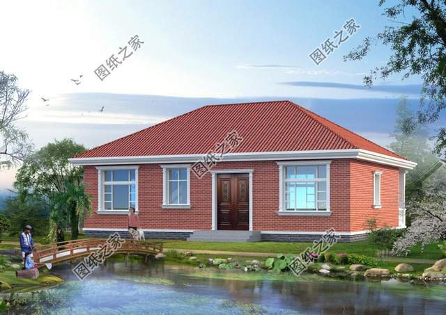 一層小別墅設計，實在的農村房屋，舒適的農村生活