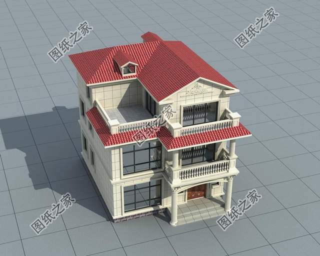 二層半簡歐式別墅設(shè)計(jì)，室內(nèi)功能充足，保證家人生活舒適溫馨