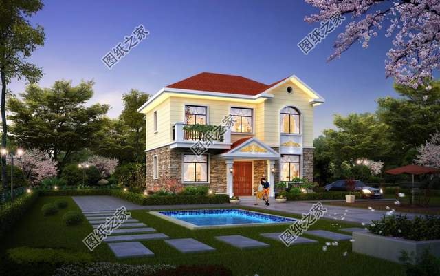 鄉村兩層別墅設計合集，簡單的小別墅，滿意的建筑方案