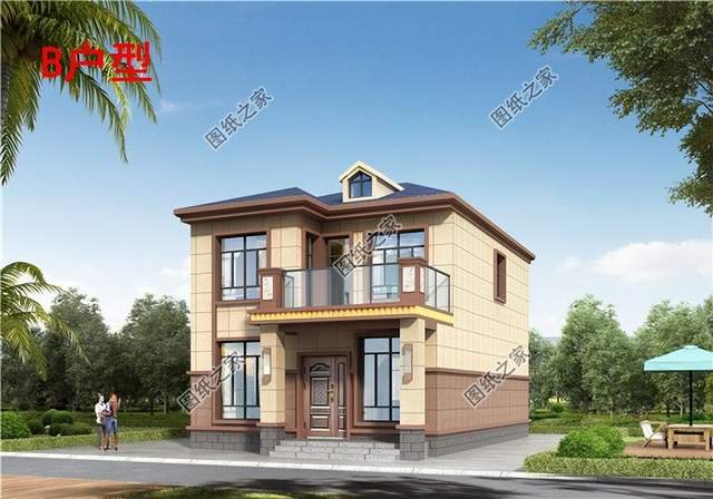 兩開間別墅設計，小面積建房的福音，喜歡的就拿去參考吧