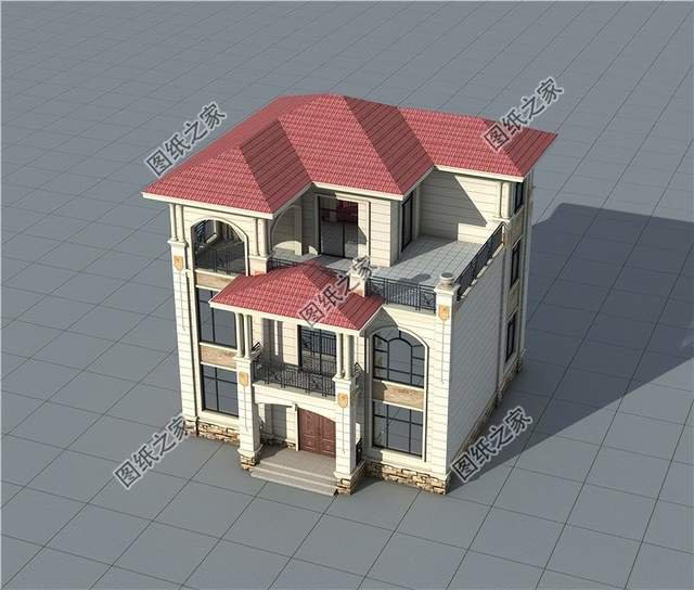 五套三層別墅設計，室內合理布局，功能強大，外觀漂亮