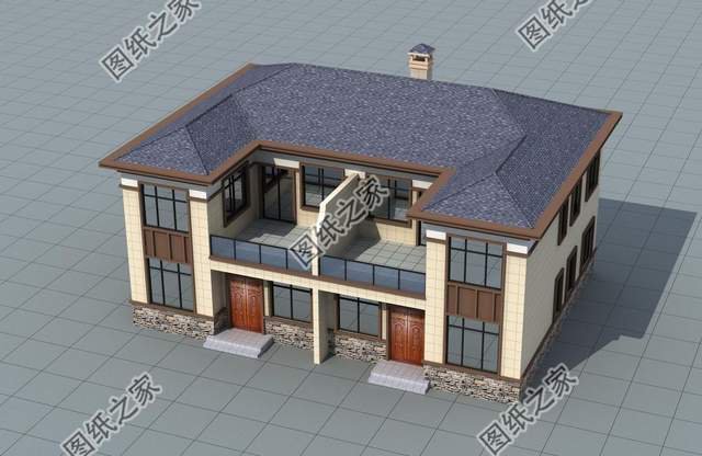 農(nóng)村兄弟雙拼房，房屋外觀氣派，家人互相有個(gè)照應(yīng)