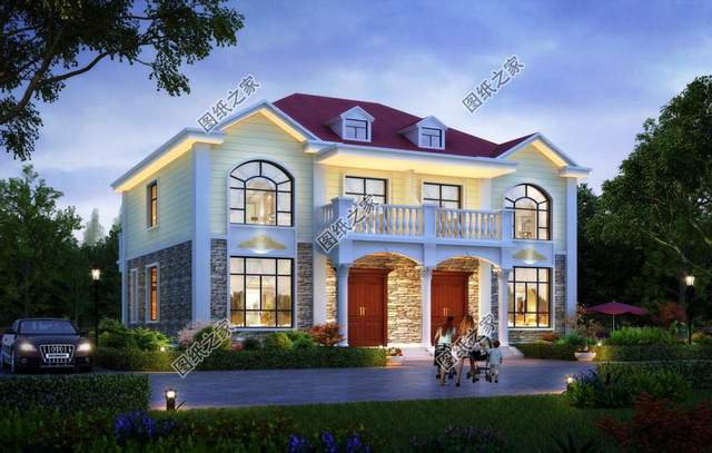 農(nóng)村兄弟雙拼房，房屋外觀氣派，家人互相有個(gè)照應(yīng)