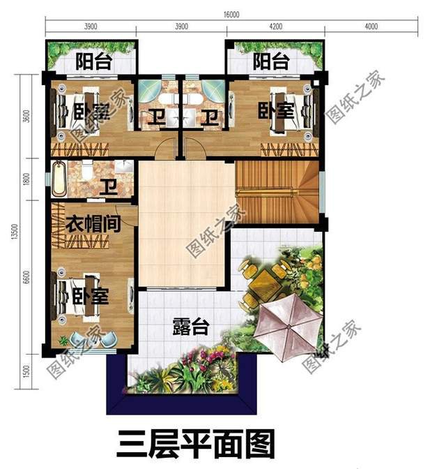 帶有地下室的農(nóng)村別墅，增加實用面積，為家庭提供更多的休閑空間