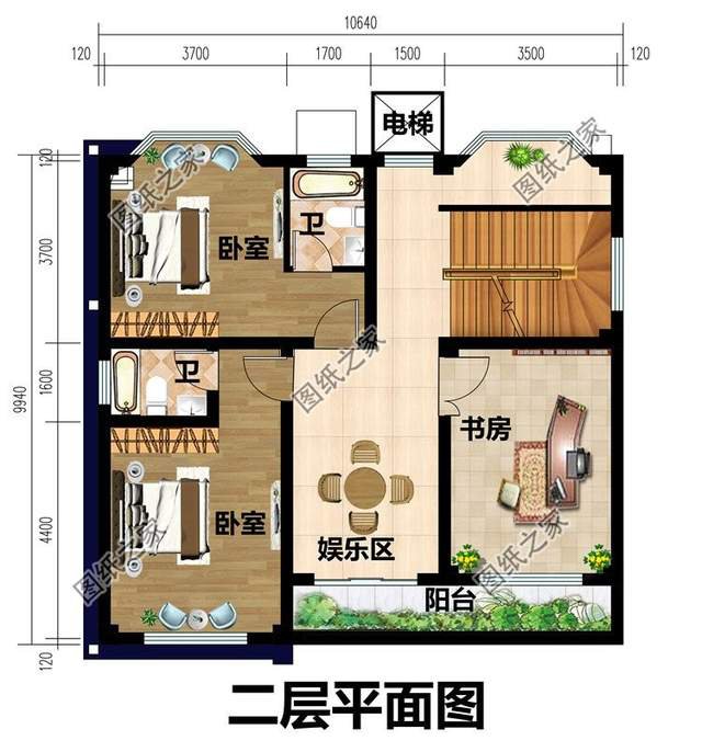 帶有地下室的農(nóng)村別墅，增加實用面積，為家庭提供更多的休閑空間