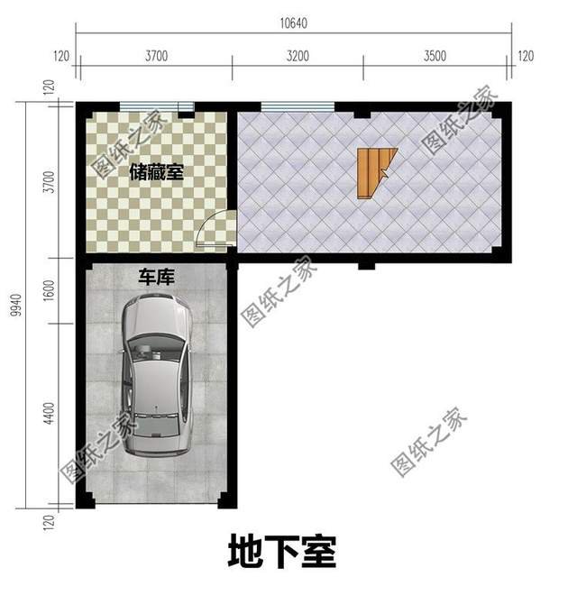 帶有地下室的農(nóng)村別墅，增加實用面積，為家庭提供更多的休閑空間