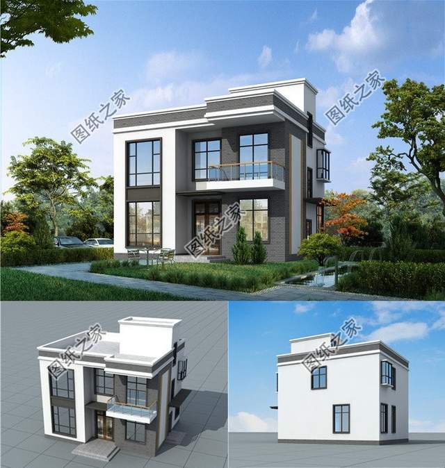 農村現代風別墅設計，低調奢華有內涵，選擇建在老家絕對錯不了