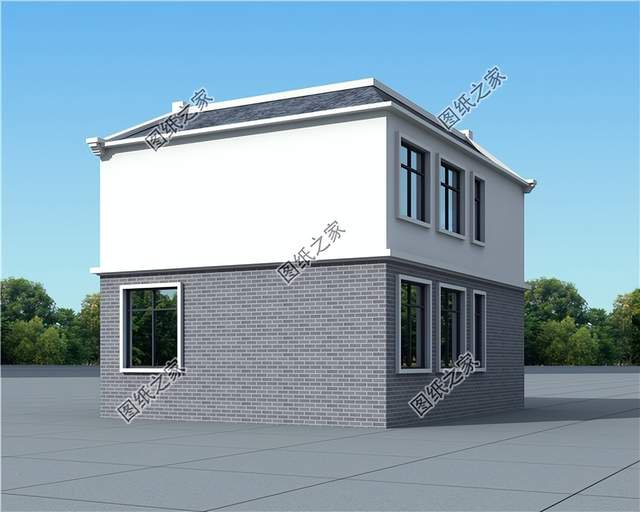 兩開間小戶型別墅設計，戶型實用造價經濟，小面積建房首選