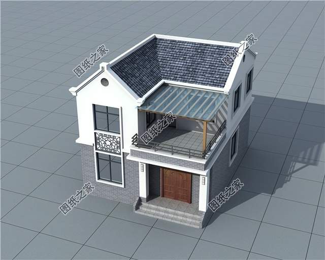 兩開間小戶型別墅設計，戶型實用造價經濟，小面積建房首選