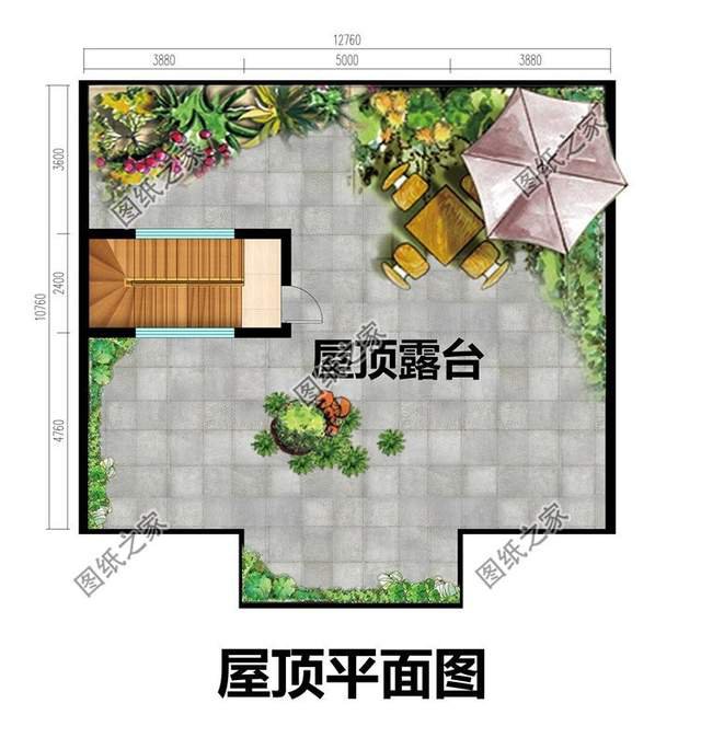 平屋頂自建別墅，設計精良大氣，平屋頂也能建出豪宅感