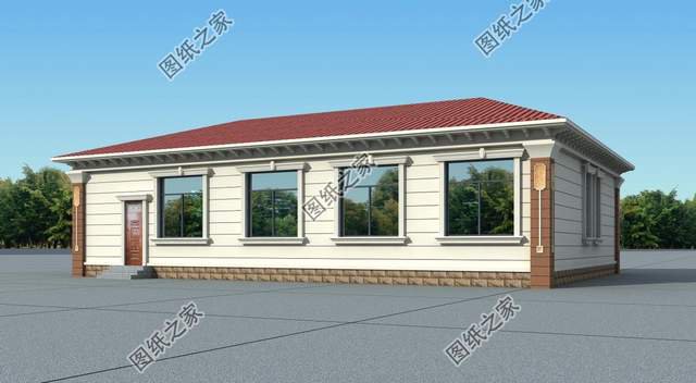 五開間一層別墅設計，伴在父母身邊，享受天倫之樂