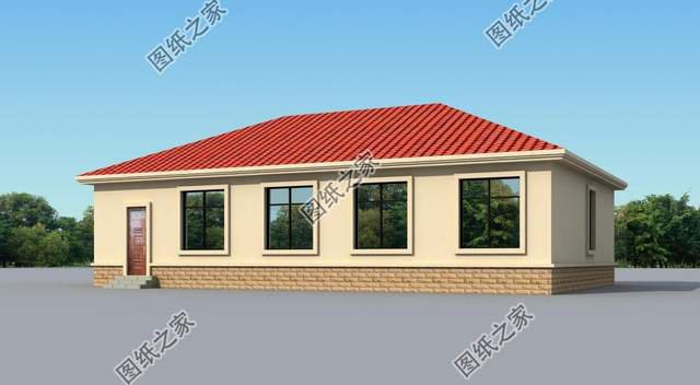 五開間一層別墅設計，伴在父母身邊，享受天倫之樂