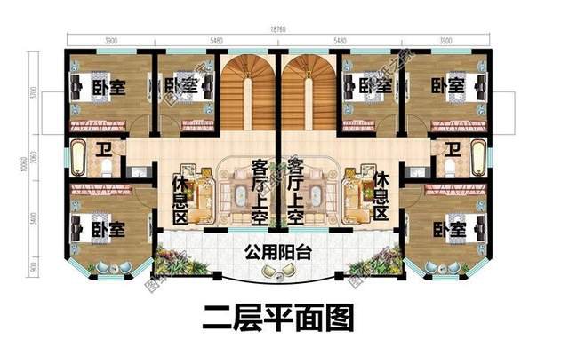 農(nóng)村雙拼別墅設(shè)計(jì)，兄弟手足情深，攜手返鄉(xiāng)一起建樓房