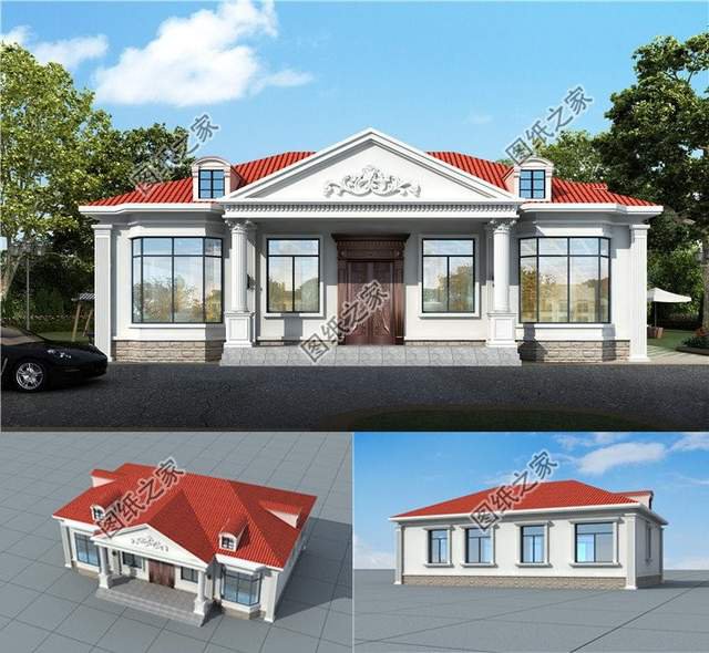 歐式一層別墅設計，獻給父母晚年最好的禮物，爸媽住著也安逸