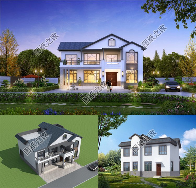 鄉村別墅設計圖集，崇尚簡約自由的生活理念，處處都是隨心自然