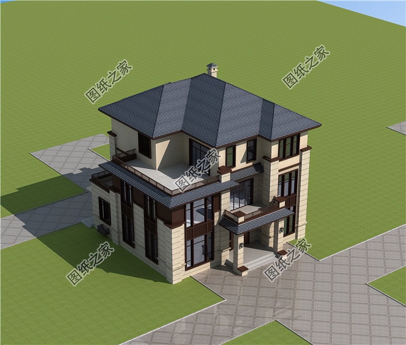 五款新中式別墅設計，外觀低調奢華內涵，室內實用舒適寬敞